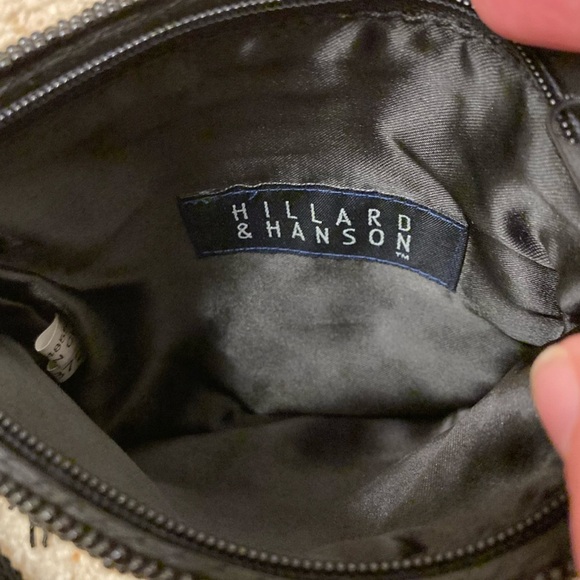 Vintage Hillard & Hanson Floral Beaded Tapestry Shoulder Bag Purse Whimsigoth - Picture 7 of 8